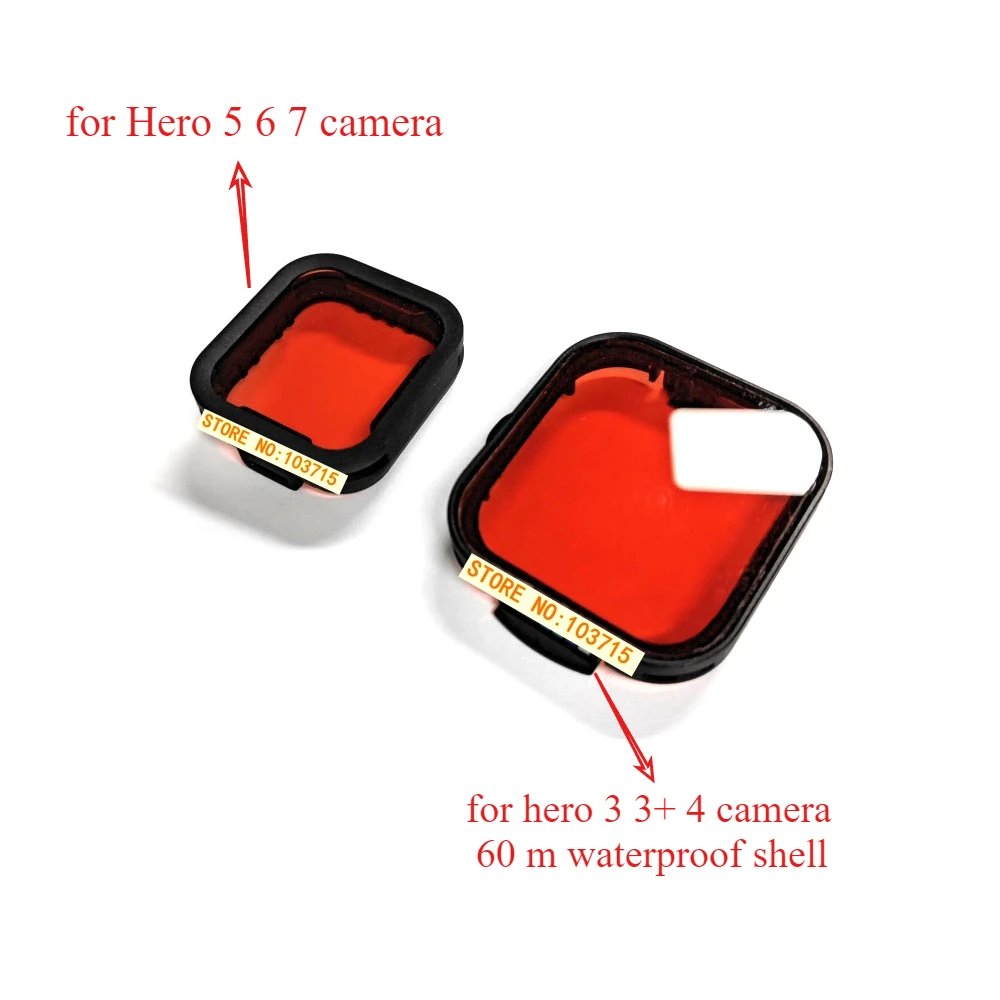 Original Diving Waterproof Camo Housing Case  + Blackout  for GoPro Red Dive Filter Kit  Hero3 3+  4 hero5 6 7Action Camera Part