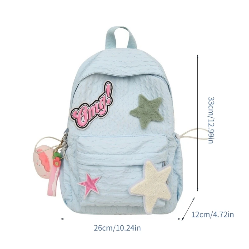 Multiple Pocket School Bag for Girls Laptop Backpack Casual Daypack Rucksack