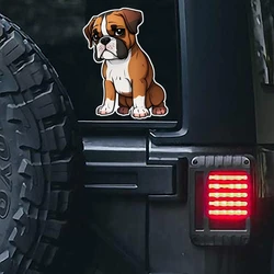 CUTE BOXER DOG Vinyl Car Sticker Waterproof Decal Cheap Laptop Animal Pet Puppy Wildlife Decoration