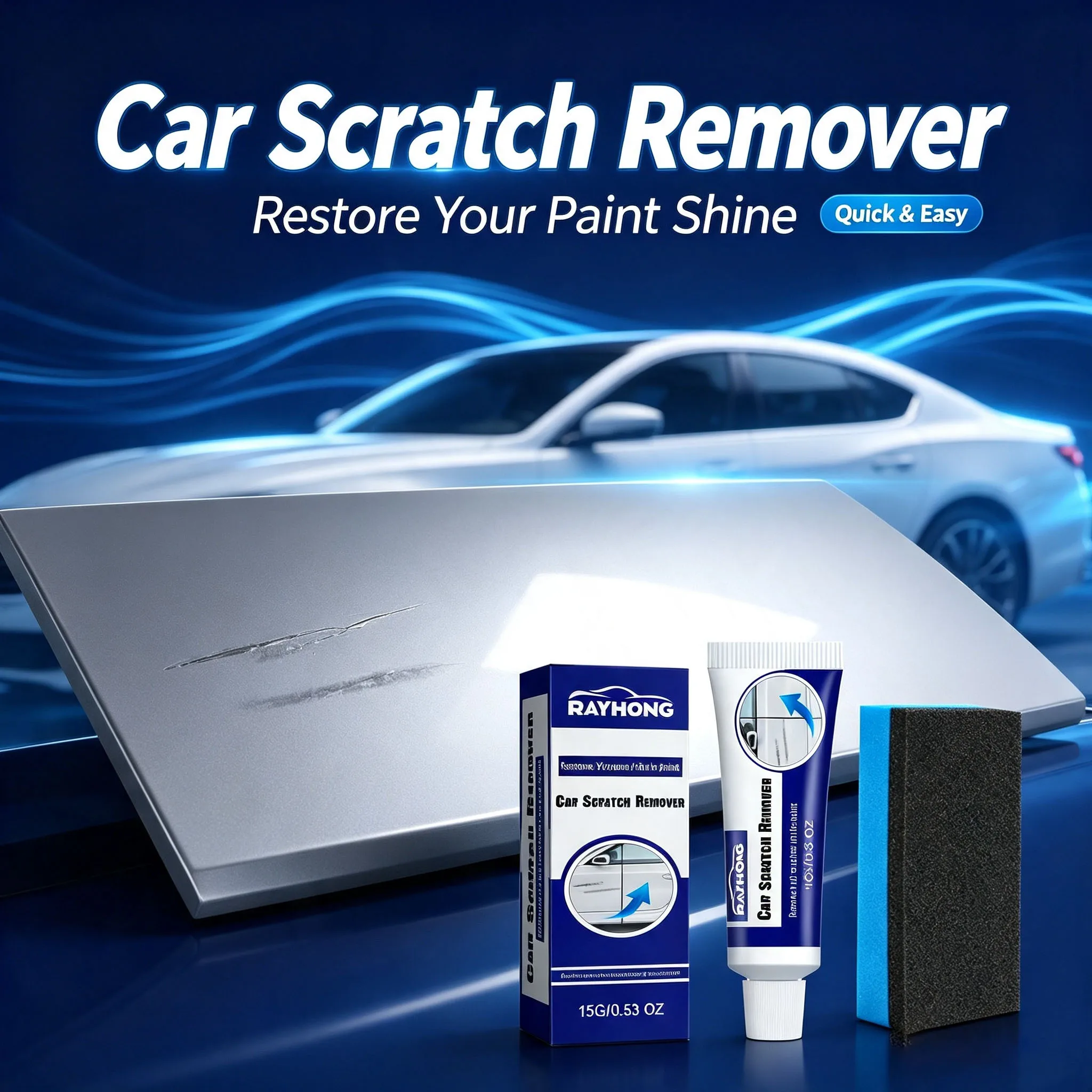 Car Scratch Remove Agent Eliminate Swirl Marks Repair Broken Polish Paint Surface Auto Body Grinding Compound Anti Scratches Wax