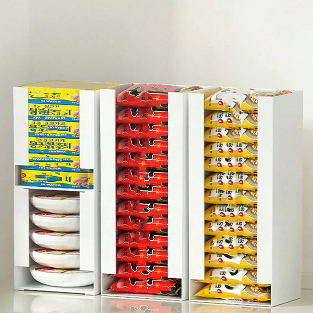 

Korea Ramen Storage Box Kitchen Instant Noodle Cup Tissue Storage Bins Facial Mask Storage Box Multi-function Tabletop Organizer