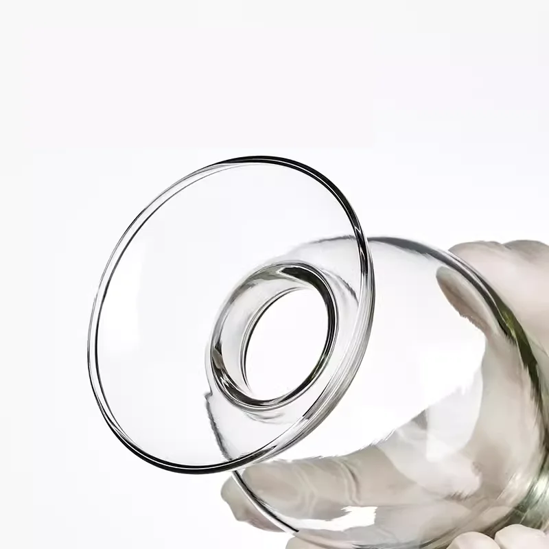 Glass conical chicken heart bottle seed bottle crystal powder display bottle laboratory chemical sample bottle 125 250 500ml
