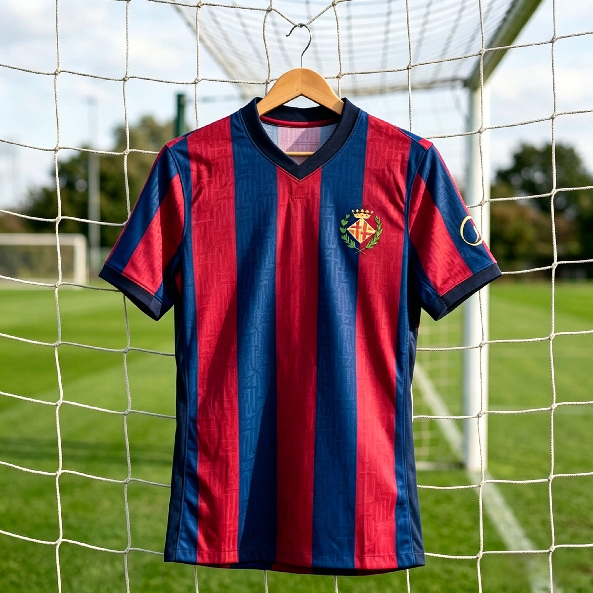 2027_28 Barcelona Retro Fußballtrikot, Sommer 3D-gedrucktes atmungsaktives schnelltrocknendes modisches T-Shirt für Familienkleidung – Detail 4