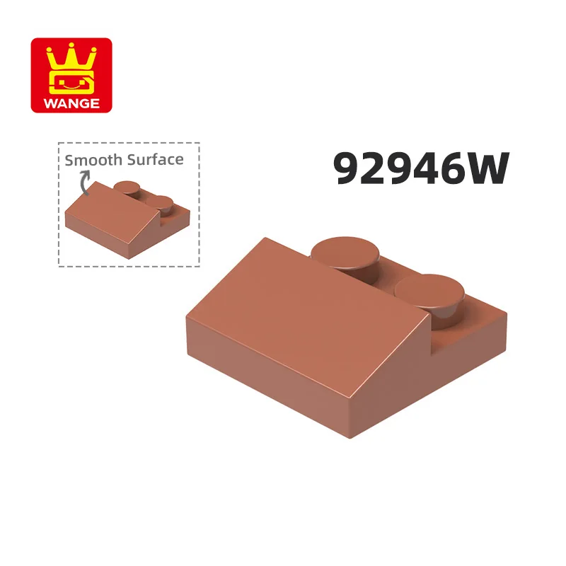 Wange 92946W 100g/147Pcs Slope Area Wood Moc Color Roof Building Accessories Compatible with Brick DIY Children's Toy Gift