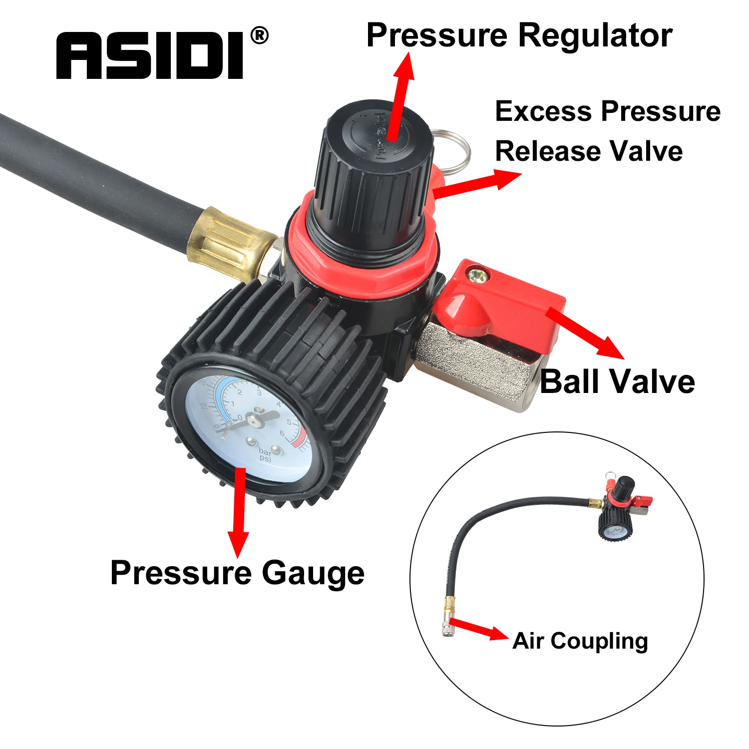 Strumento per Tester di perdite del sistema Turbo servizio di veicoli automobilistici officina per Garage 35mm -90mm