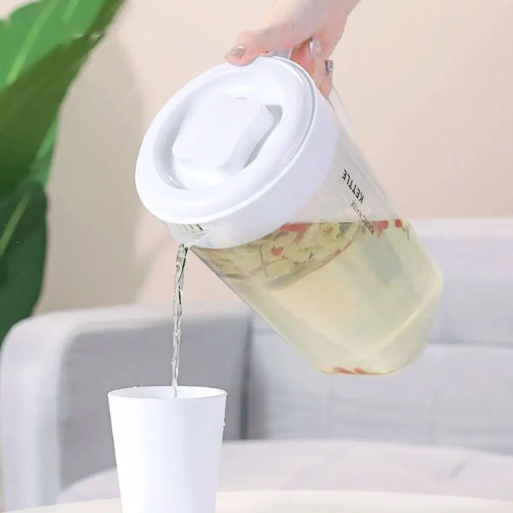 Hervidor de agua fría de gran capacidad para el hogar, jarra resistente al calor de 1,3/2,2/3L, jarra de jugo de plástico resistente a caídas, refrigerador