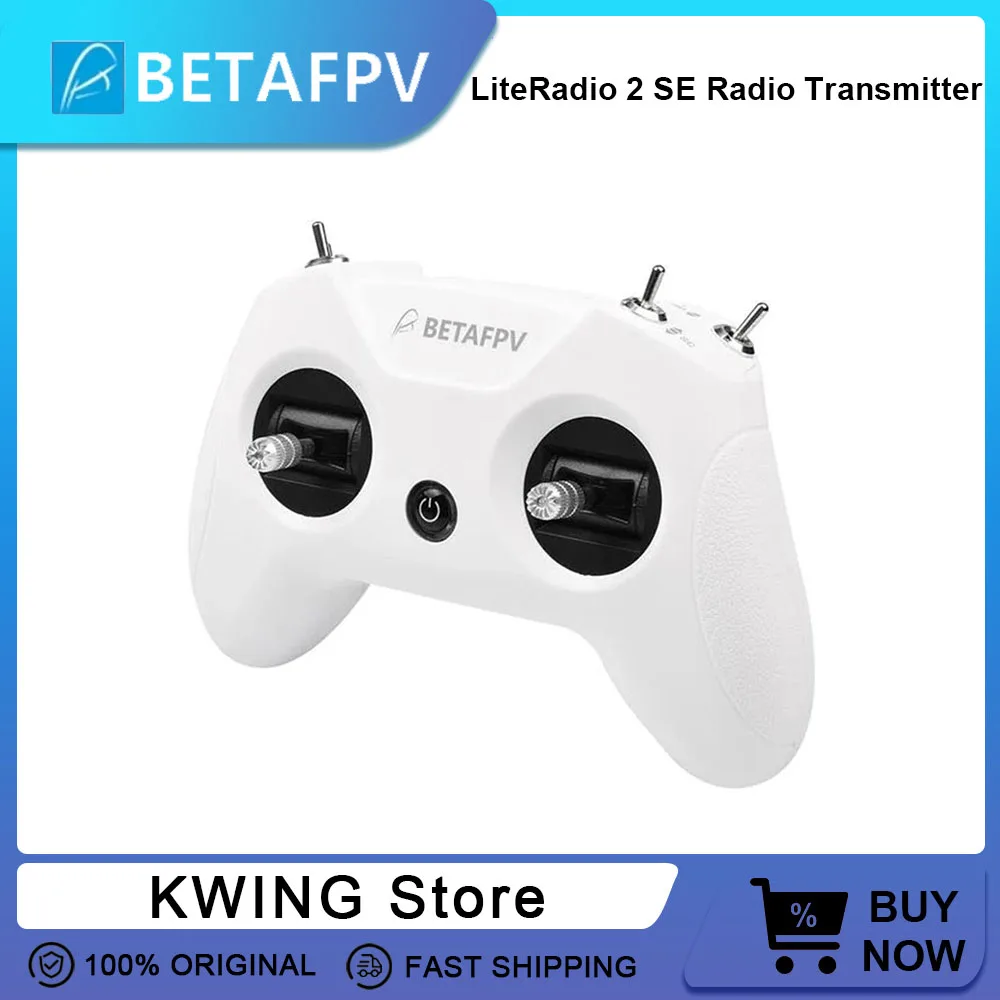 

Радиопередатчик BETAFPV LiteRadio 2 SE ExpressLRS 2.4G с пультом управления Mode 2 (левая рукоятка для управления скоростью) для FPV-дронов