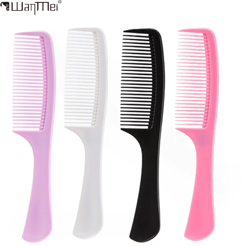Detangling Hair Comb, Anti-static Plastic Comb with Handle, Durable Salon Barber Comb for All Hair Types