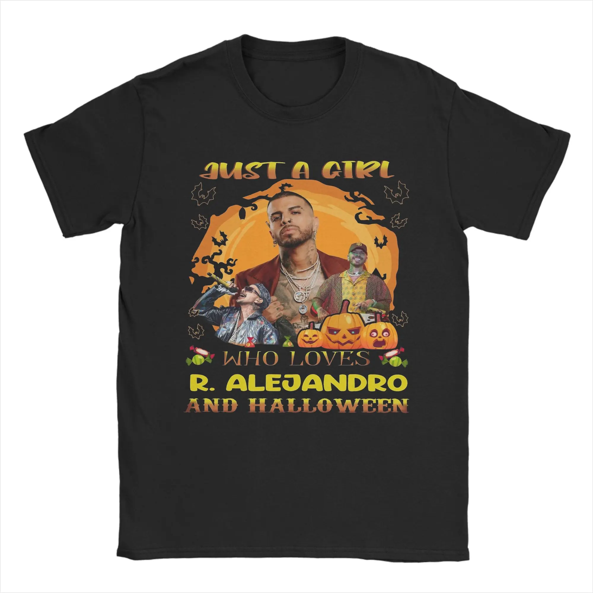 

Casual Singer Rauw Alejandro T-Shirt Men Crew Neck Cotton T Shirt Short Sleeve Tees Summer Tops