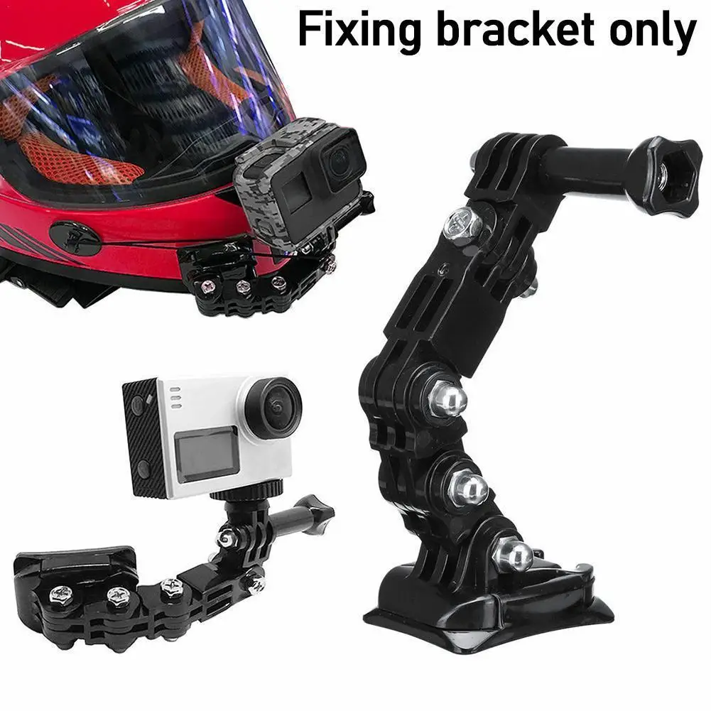 1PC kask motocyklowy mocowanie zakrzywione ramię samoprzylepne dla Gopro Hero 8 7 6 5 4 3 SJCAM sj4000 dla XiaoYi 4K akcesoria do kamer akcji