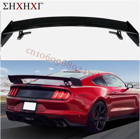 새로운 디자인 ABS 플라스틱 탄소 섬유 Vicrez GT500 스타일 리어 스포일러 포드 머스탱 2015 2016 2017 2018 2019 2020 2021 2023