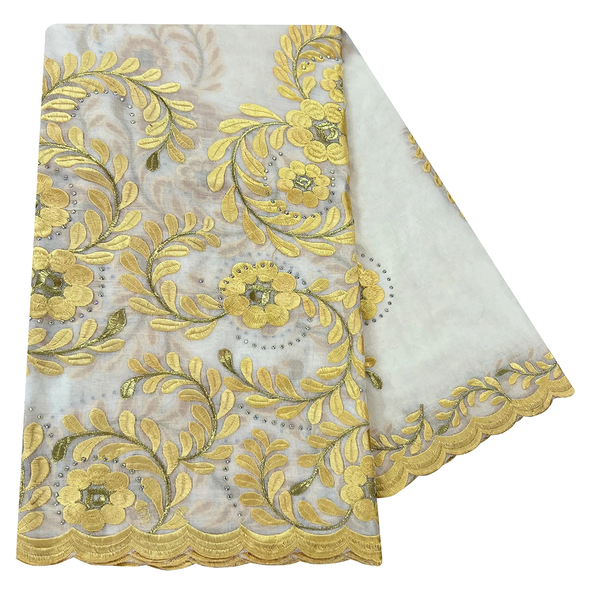 100% Cotton Fabric Rayon Cotton Thread Eembroidered Scarf Dubai Excellent Style African Women Hijab Muslim Scarf High Quality