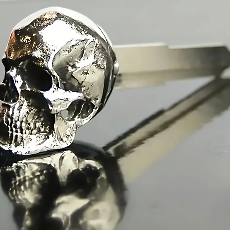 Metall-Totenkopf-Schlüsselzubehör Universelle Modifizierte Schlüsselabdeckung für Motorräder für die meisten Schlüssel – Detail 4