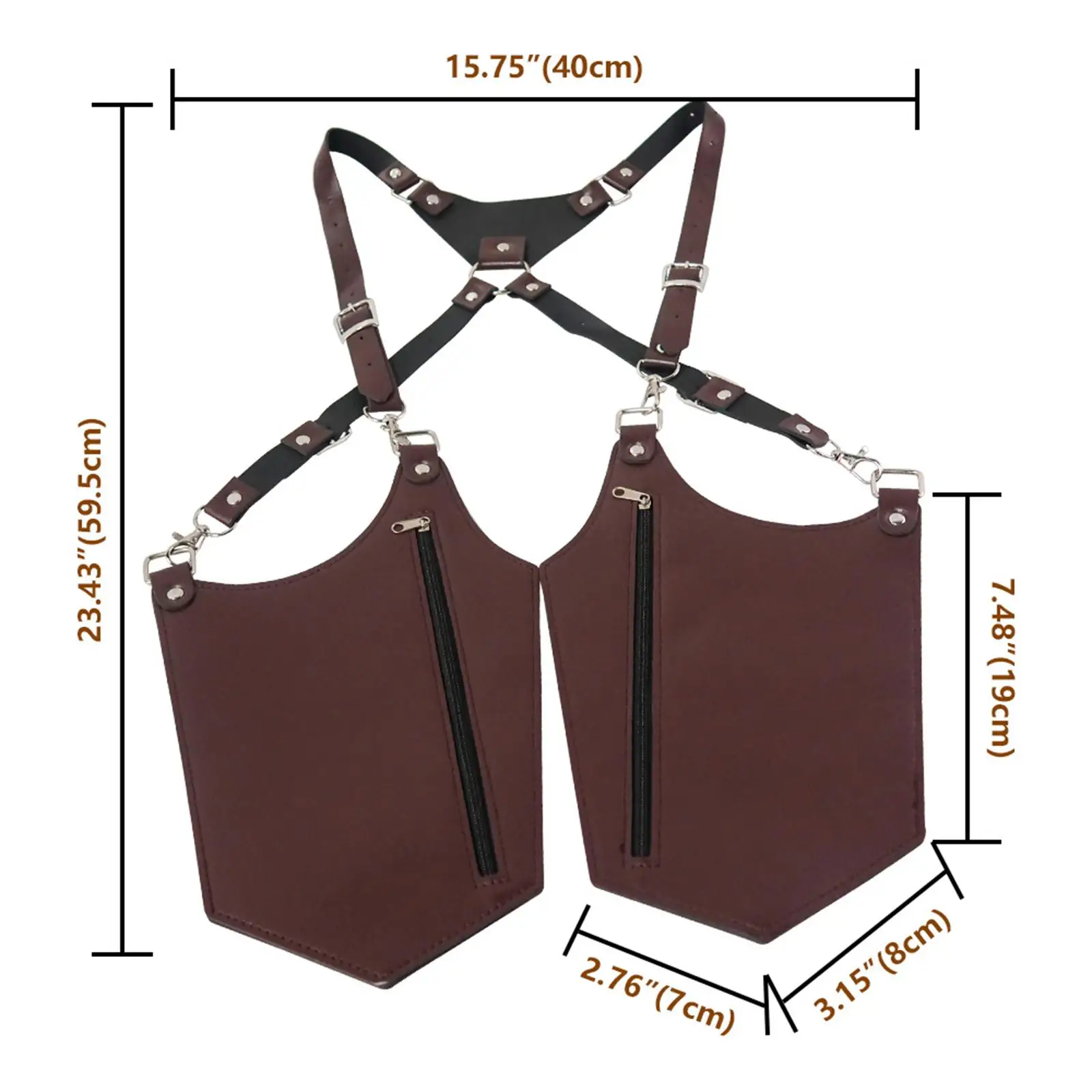 Bolso de hombro oculto para las axilas, paquete oculto, bolsa utilitaria de bolsillo para fiestas de disfraces