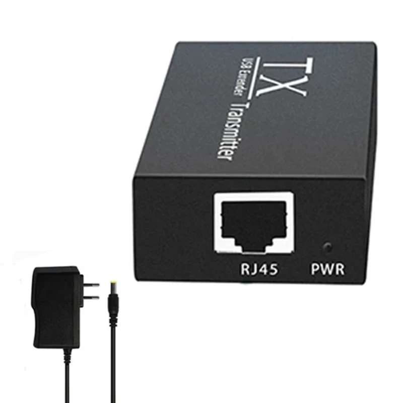 Estensori USB da 120 M su cavo Ethernet Prolunga Splitter hub USB a 4 Trasmettitori per tastiere Mouse Stampanti Y9RF