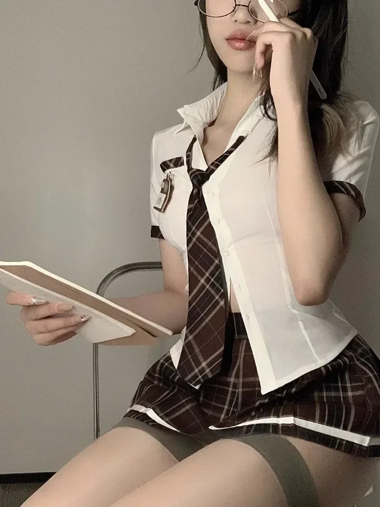 Onlyfans Sexy School Girl Costumes Cosplay Babydoll Underwear Sexy Lingerie Suspender Student Uniform Naughty Cosplay Lingerie