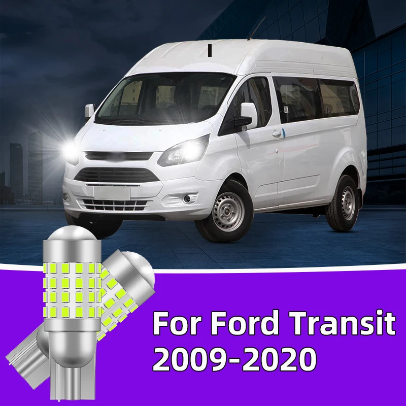 

2PCS For Ford Transit 2009-2020 Car Led Bulb T10 W5W width lights side marker position Signal Lamp 12V 24V Clearance Lights