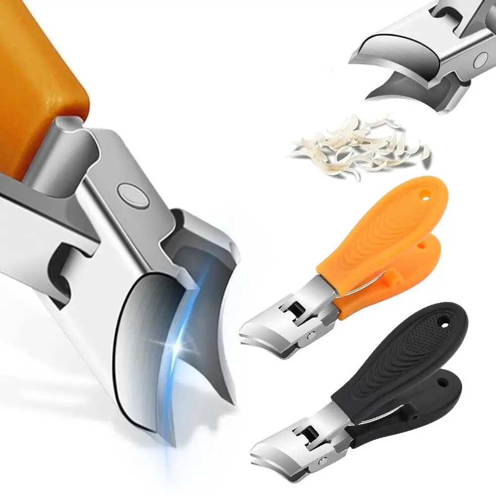 Brede kaakopening Anti-spat schuine nagelknipper Diagonale mond Schuin mes Gebogen nagelknipper Roestvrij staal Duurzaam
