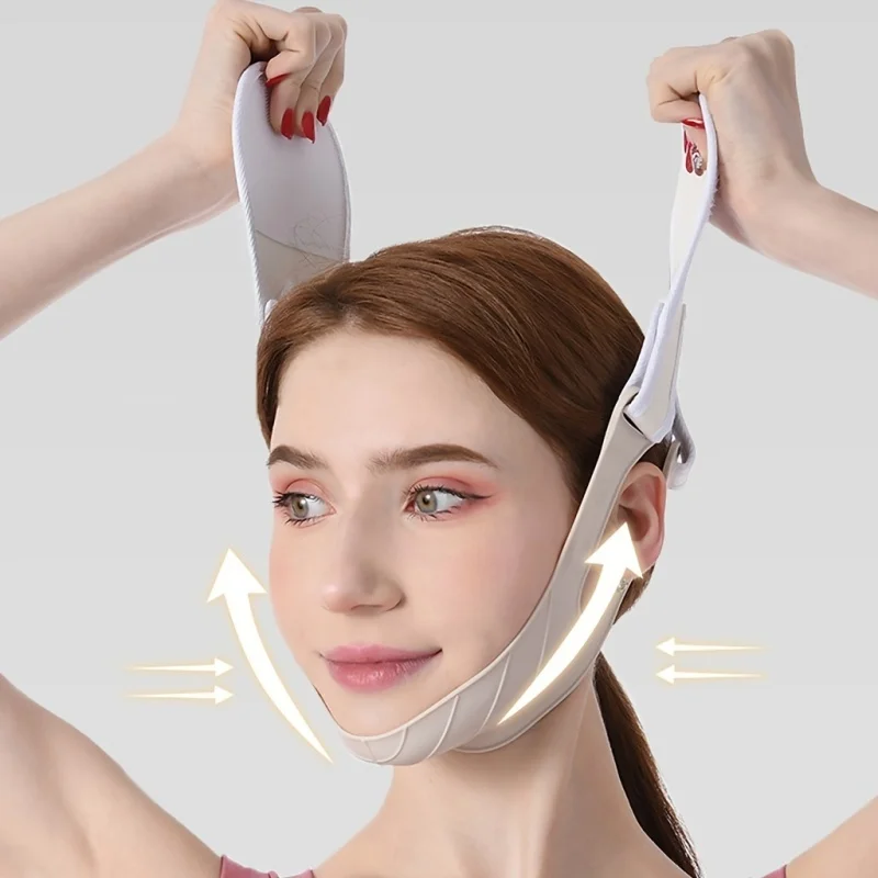 Silicone slimming face mask v face strap beauty face sculpture face firming slimming face bandage lifting non-slimming face belt