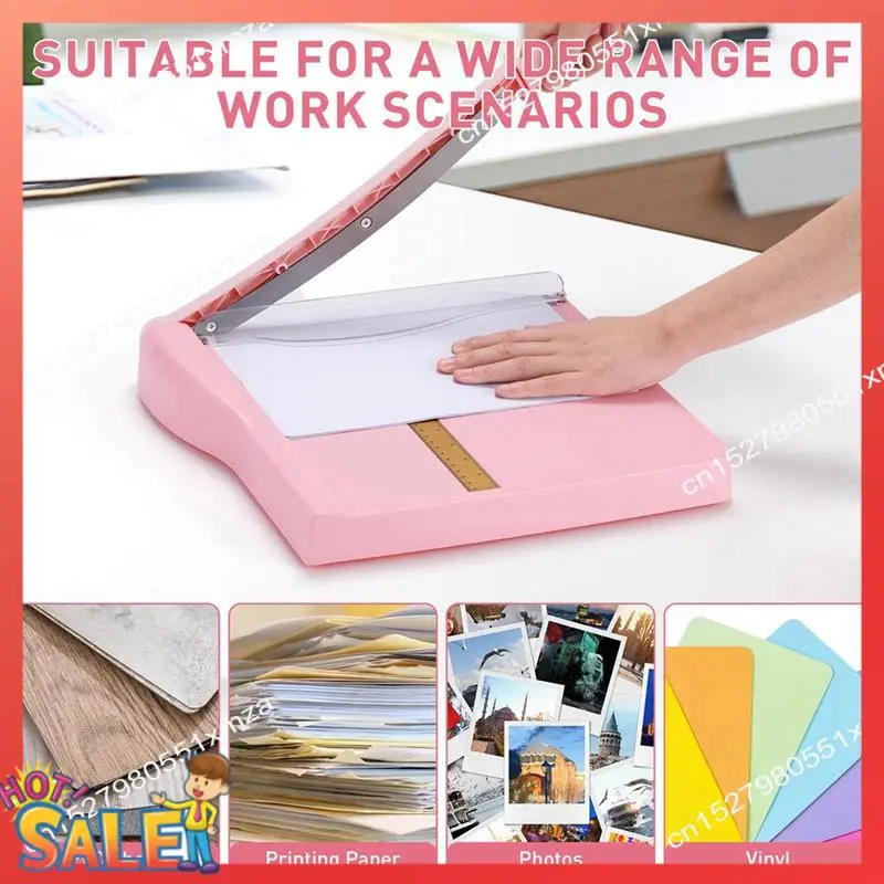 

Резак для бумаги ABCL, резак для бумаги с защитой, резак длины резака 12 дюймов для карточек, картона, винила (розовый)