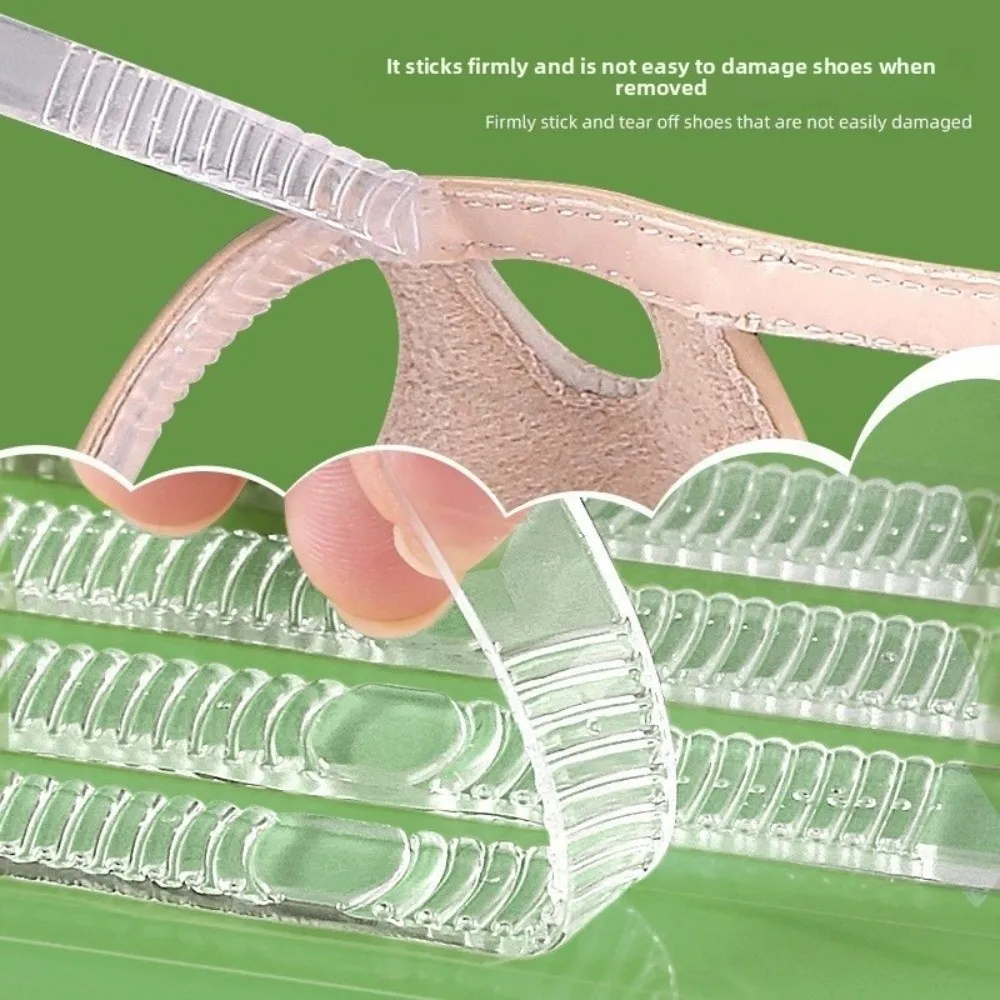 Geschenke Transparente Silikon-Fersenaufkleber Anti-Verschleiß Anti-Reibung Dünne Streifen Fersenstreifen Weiche lässige Sandalenaufkleber