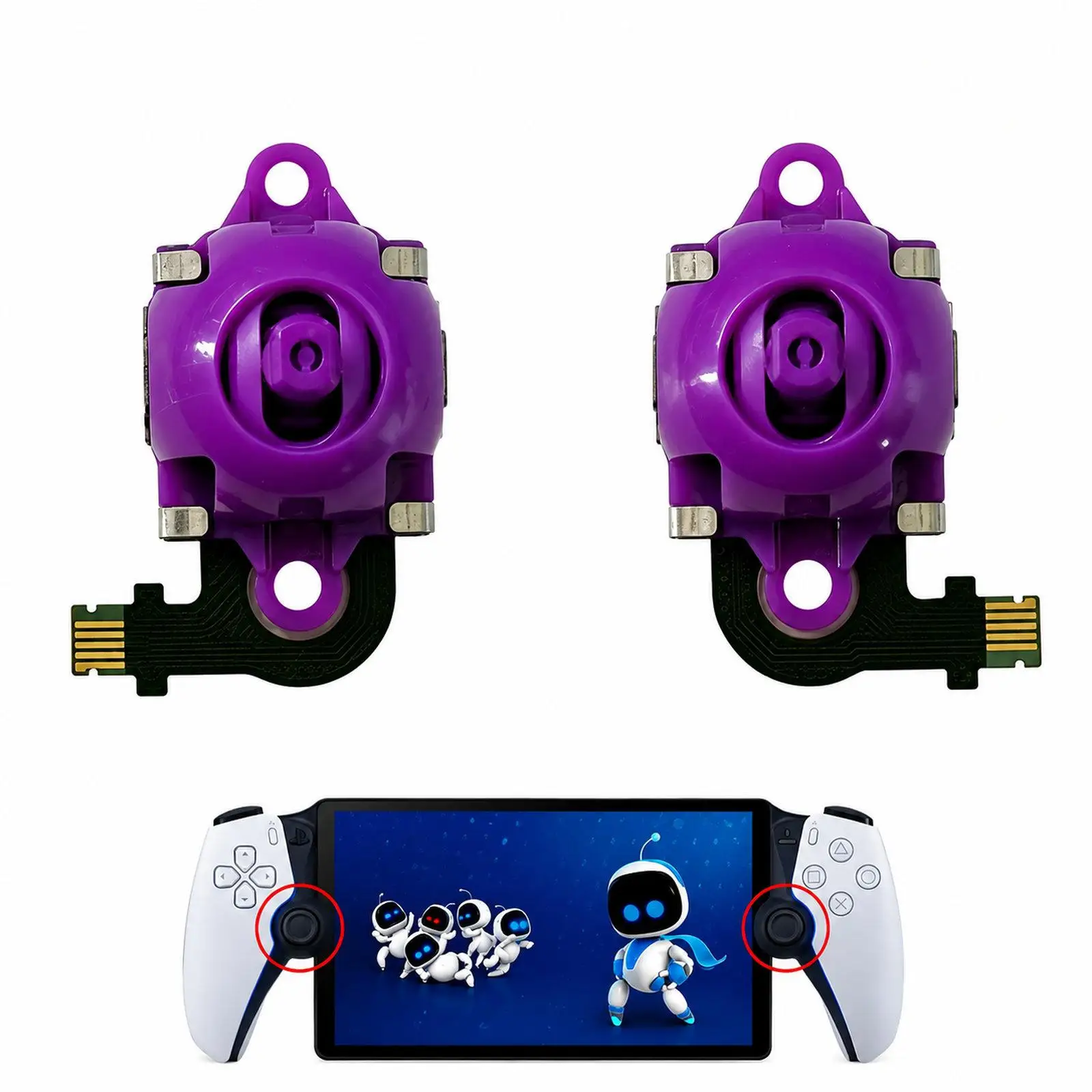 Naprawa joysticka Hall Effect TMR do PS5 Portal / PS VR2 PlayStation Portal / VR2 3D Analog Stick Module Thumbsticks Lewy i Prawy — zdjęcie produktu 4