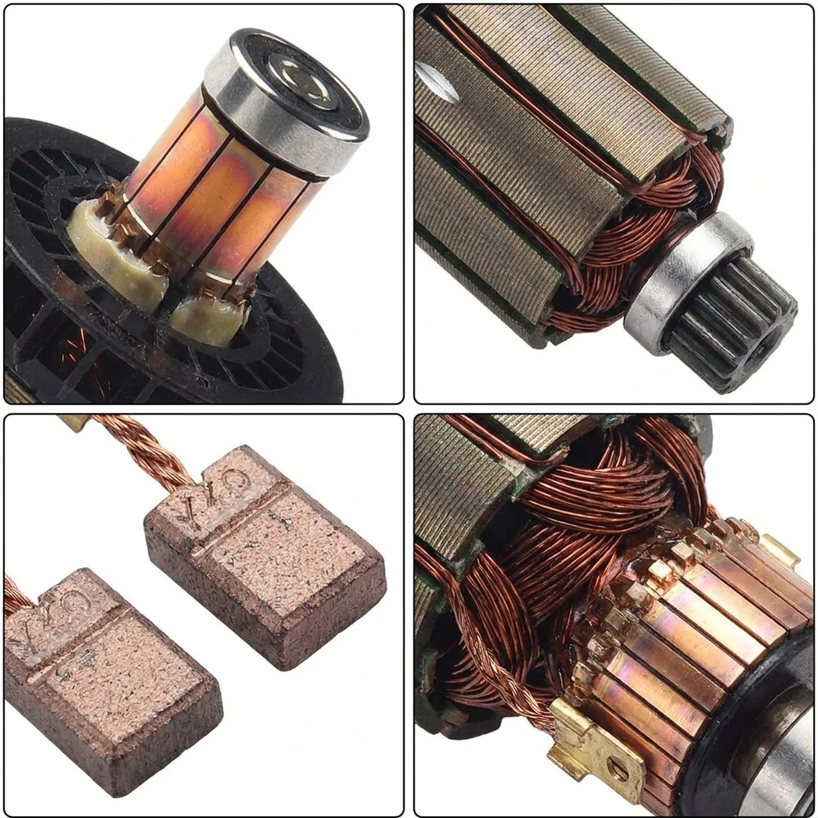 Approx. As Picture Armature CB440 Armature And Carbon Brush Set Armature Armature 619496-0 Replacement For BDF458 For BDF458