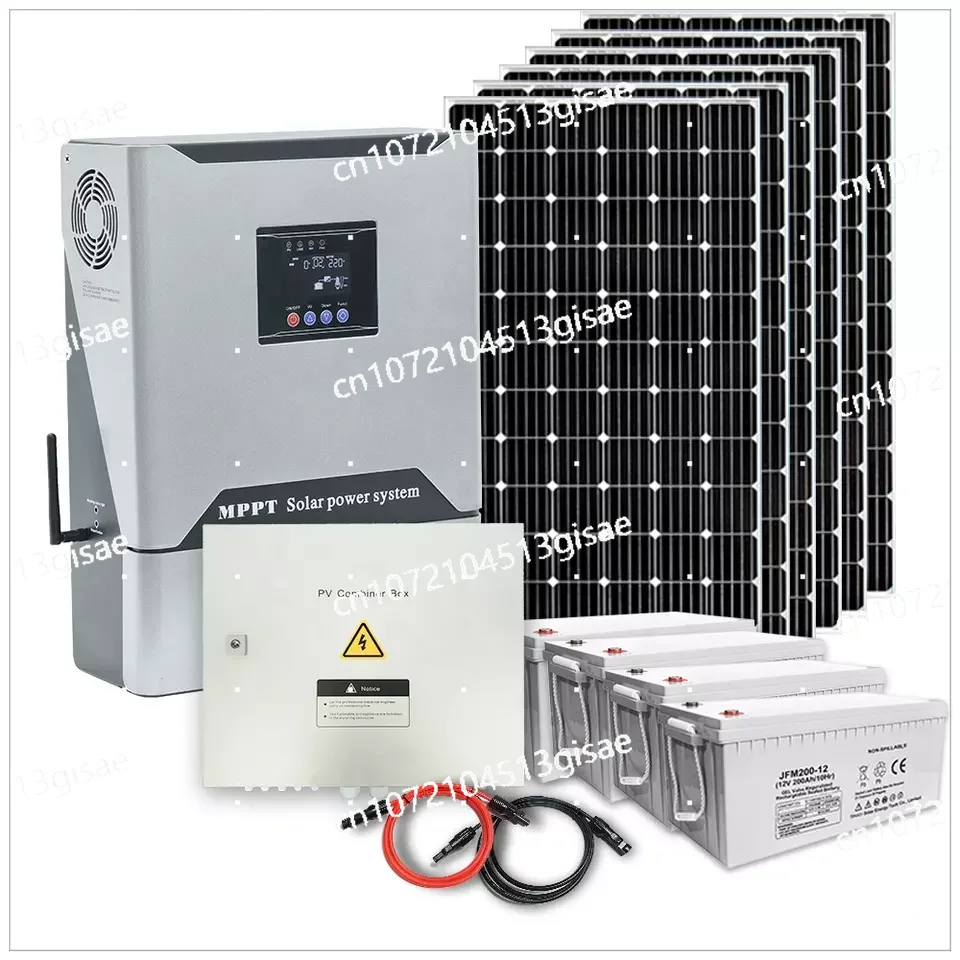 A Complete System Kit with Panel Solar Energy Storage for Household 0.3-1KW 1.5-6KW Solar Systems