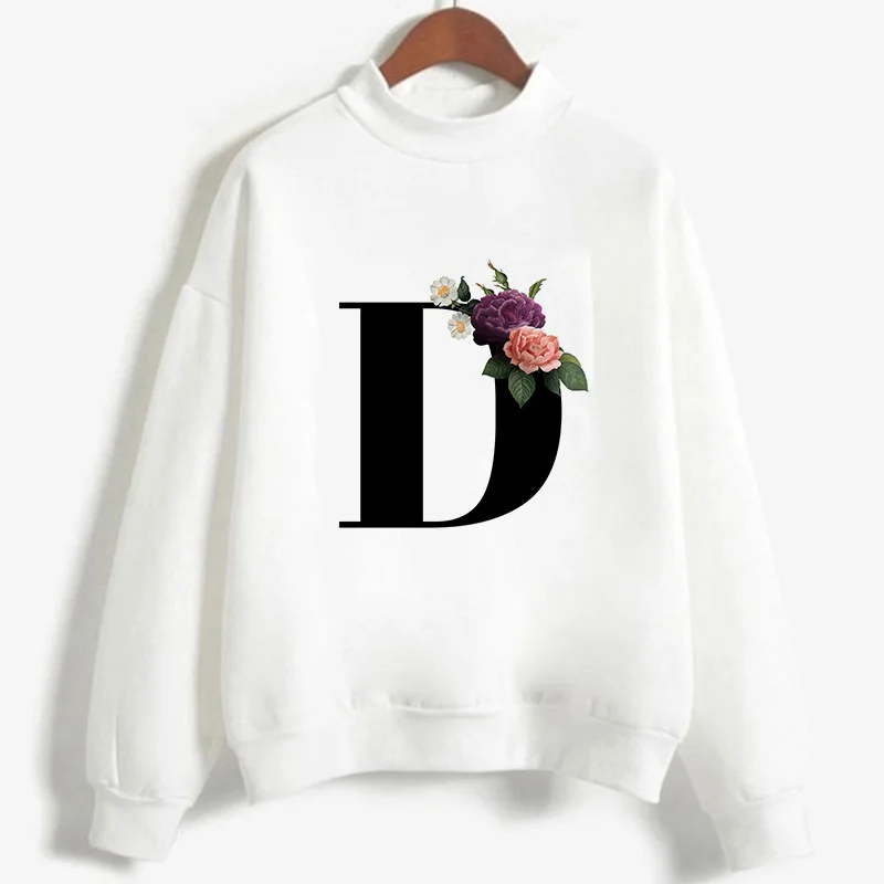 Explosive New 26-letter High-neck Long-sleeved Hoodie Autumn and Winter Hot Sales Sweatshirt Streetwear Women