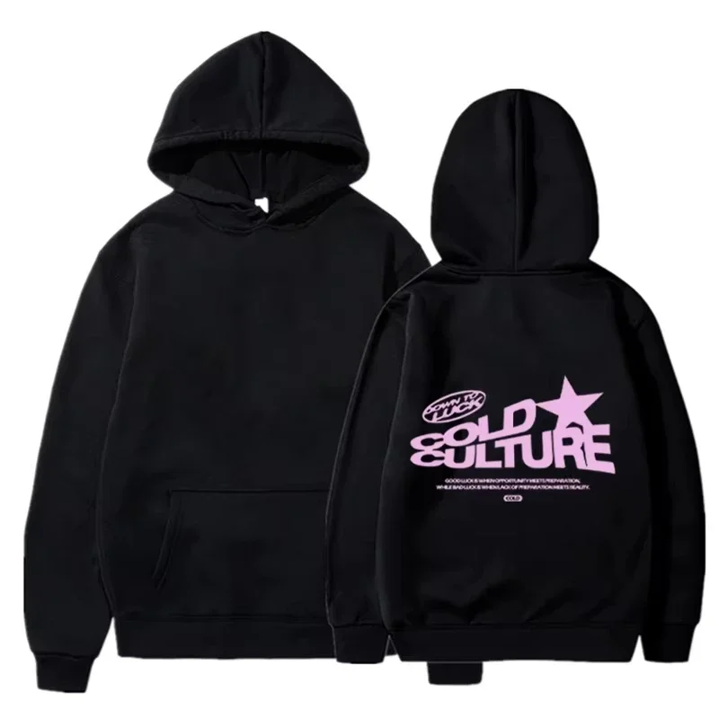 2025 Sudadera con capucha nueva Harajuku Hip Hop patrón de letras sudadera deportiva Y2k para hombres y mujeres ropa informal Punk Rock pareja suelta