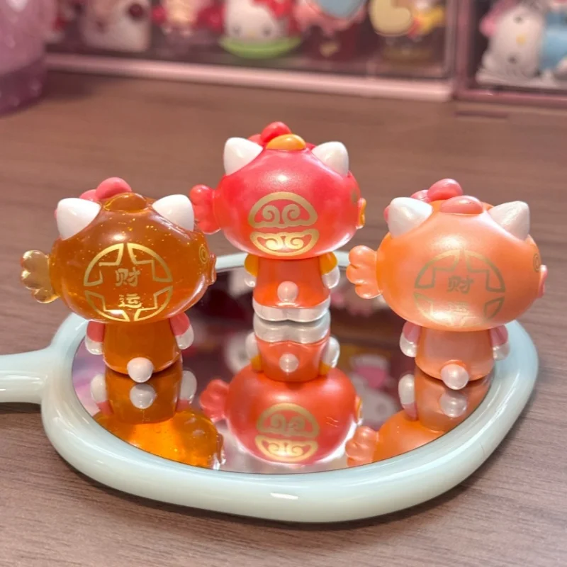 Nuovo disponibile autentico Hellokitty Joyful Encounter Koi Cute Bean Hello Kitty Blind Box Mini fatto a mano carino decorazione ragazza regalo