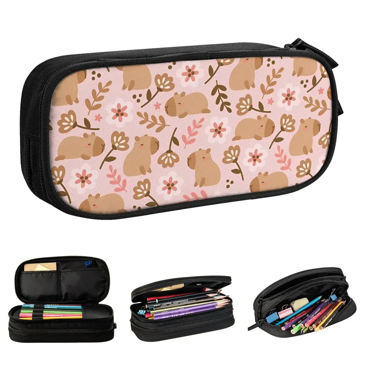 

Cute Capibara Capybara Pencil Cases Pen Bags Student Large Storage Students School Gifts Pencilcases