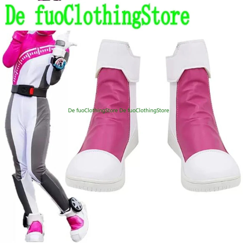

Shifuto Mira Bakuage Sentai Boonboomger Cosplay Shoes Boots Game Anime Halloween DefuoClothing Shoes Store