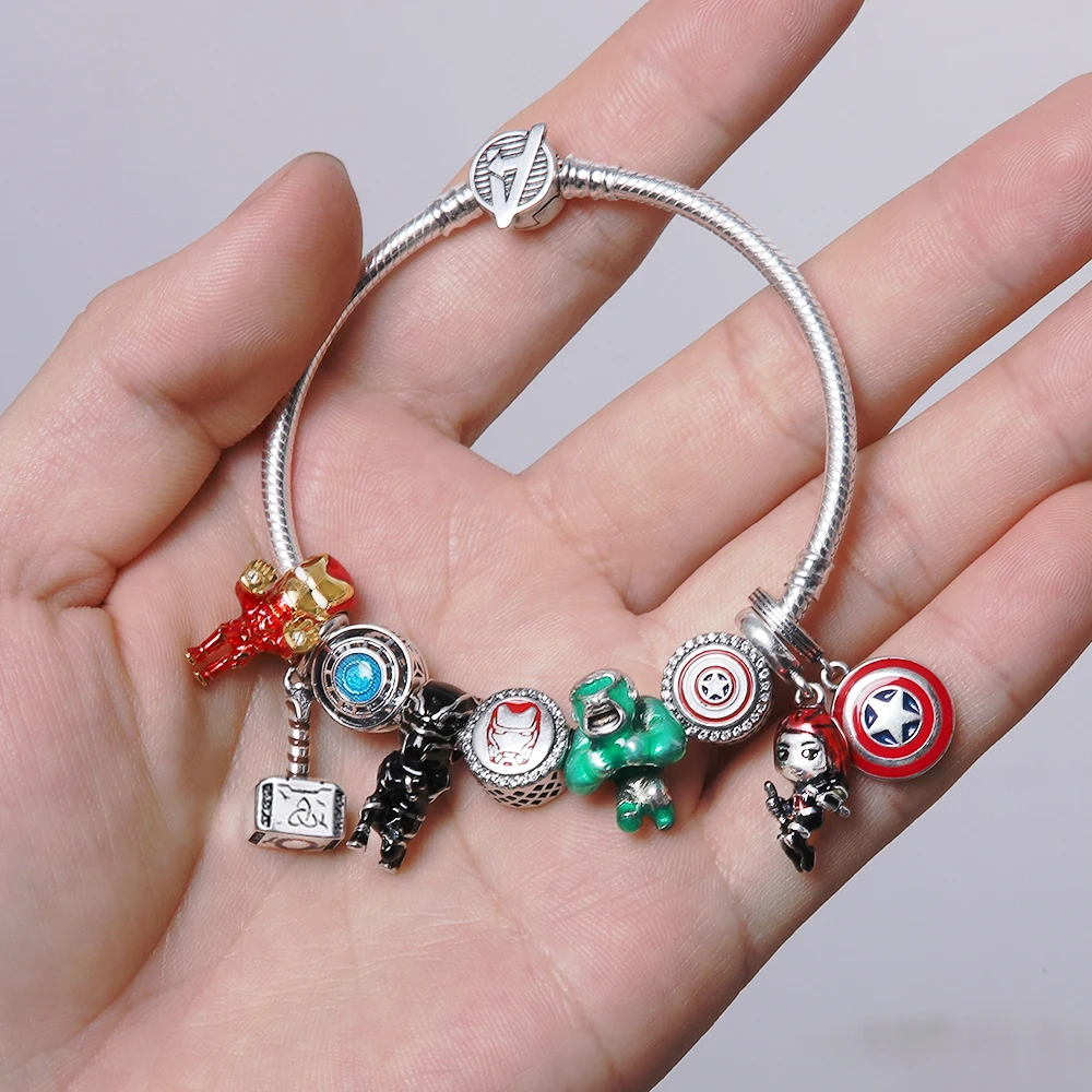 Disney Rescuer Star Charms Wars Beads For Original Pendant 925 sterling silver Bracelet Necklace Jewelry plata de ley 925