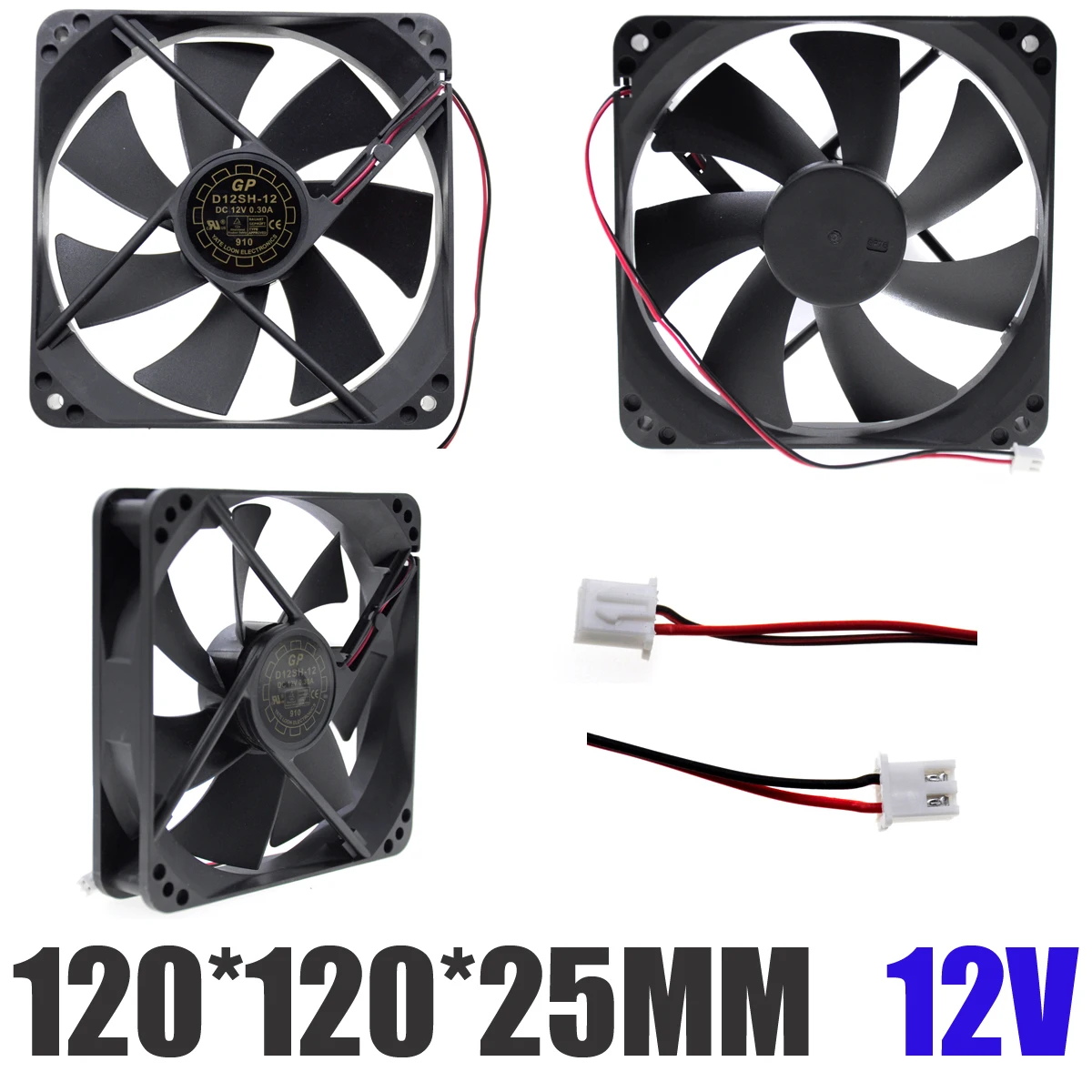 brand new Yate Loon LaYn D12SH-12 12025 DC 12V 0.30A cooling fan 120*120*25mm
