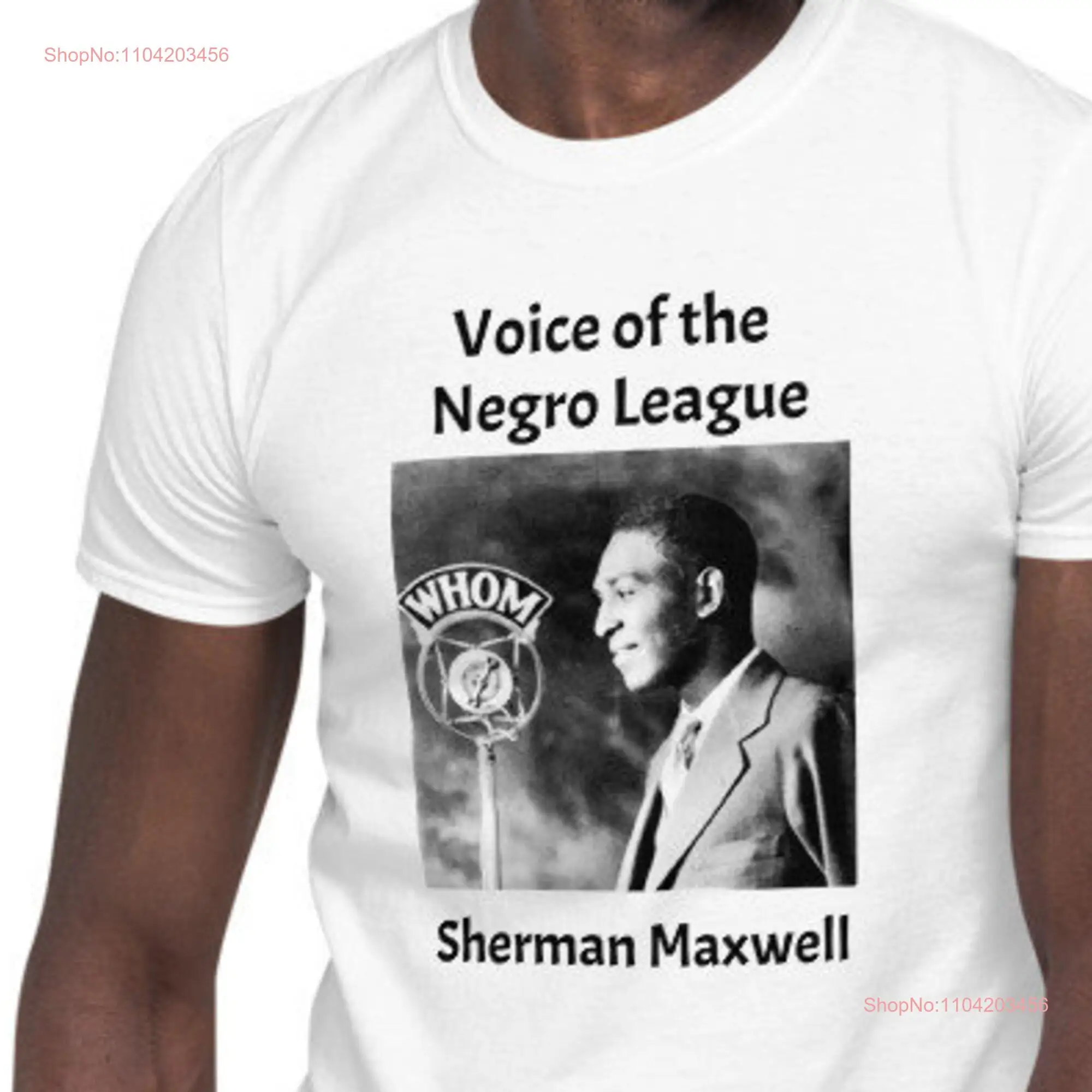 African American Unsung Heroes Sherman Maxwell  T Shirt Black Pride Negro League Baseball Sports History Month