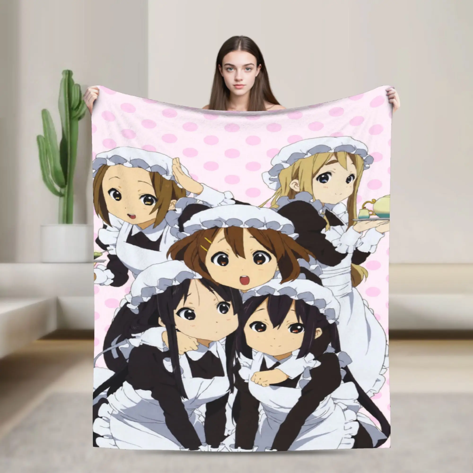 K-On! k-on girls anime Accessories Blankets Super Soft Flannel  Throw Blankets Cozy Bedspread