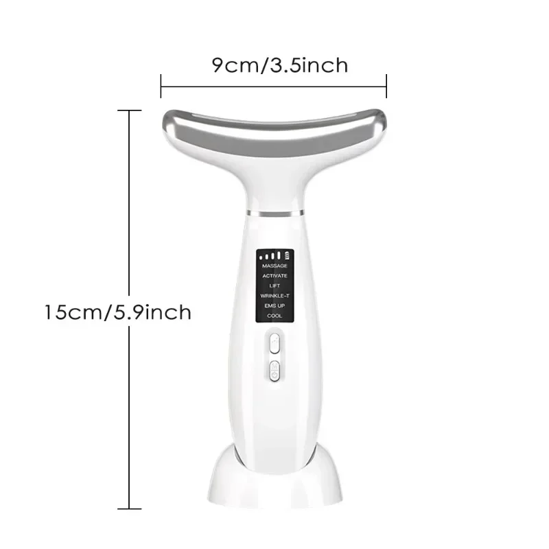 New Ice Compress Neck Massager Neck Wrinkle Removal Beauty Device Micro Current Beauty Neck Rejuvenation Device Neck Care Device