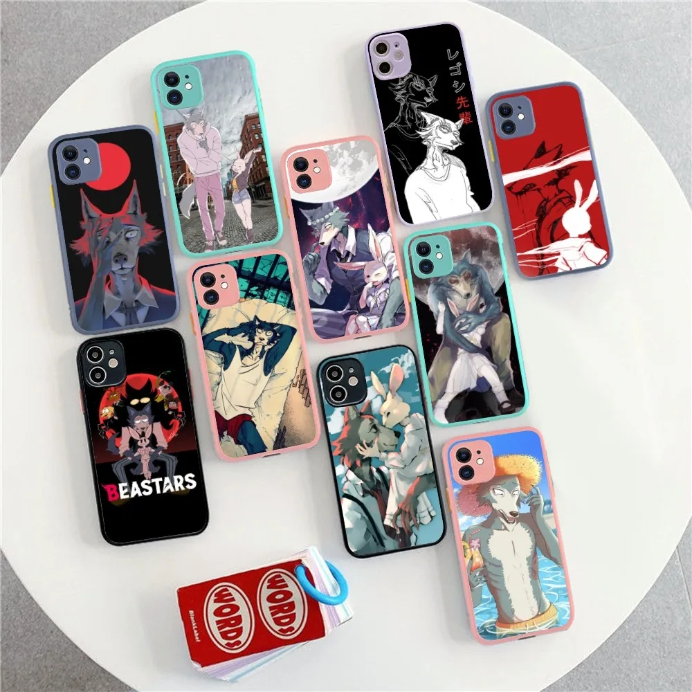 BEASTARS Phone Case for iPhone 14 11 12 13 Mini Pro Max 8 7 Plus X XR XS MAX Translucent Matte Cover