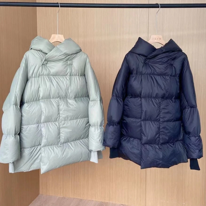 Winter European and American New Women's Down Jacket Commuter Hoodie Loose Warm Fashion Jacket