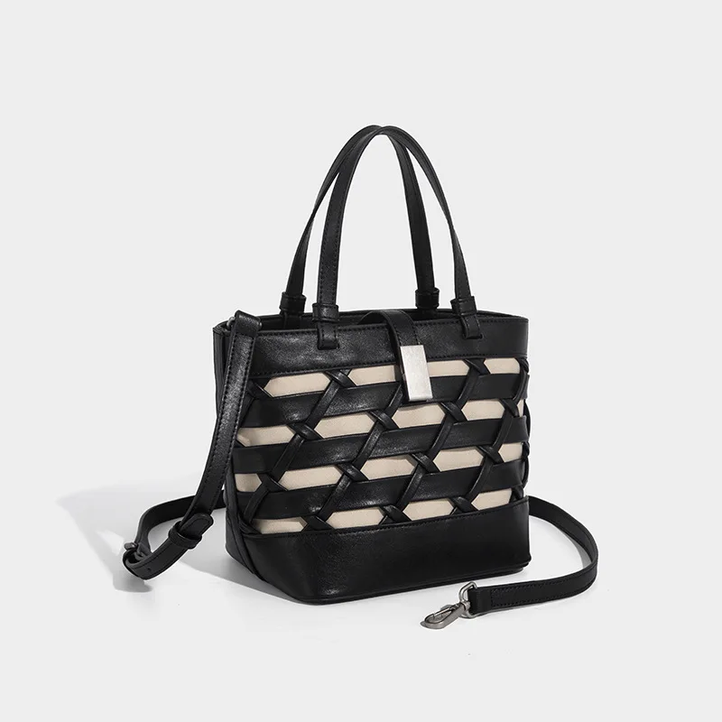 

Trendy Hollow Woven Women Tote Purse - High Quality Large Capacity Handbag Fashionable Commuting Shoulder Bag Bolsa Feminina