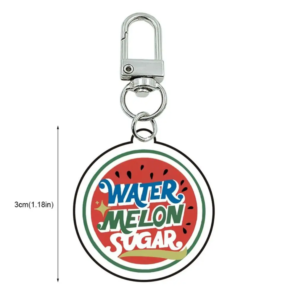 Acrylic Shining Watermelon Keychain Simulation Summer Fruit Acrylic Watermelon Pendant Cosplay Creative Car