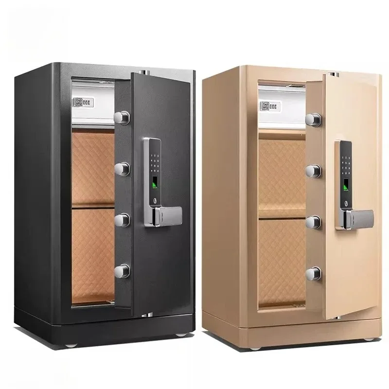 

All Steel Fingerprint Password Safe Deposit Box Small Bedside Wall Anti-theft Safe 82cm