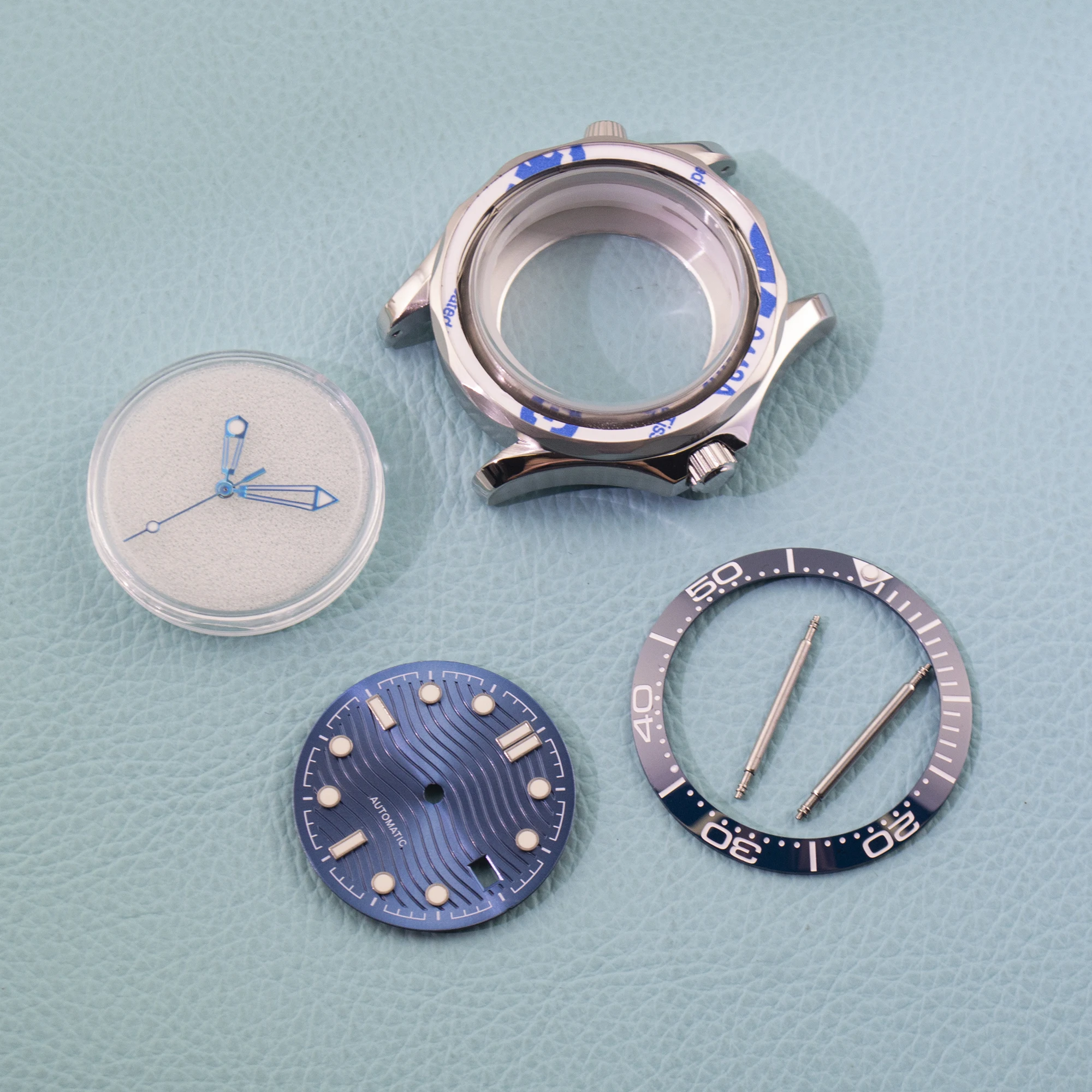 NH35 Watch Case NH35 Dial for Seamaster 300 Case Stainless Steel 10ATM Waterproof Watch Case fit NH35 Automactic Movement