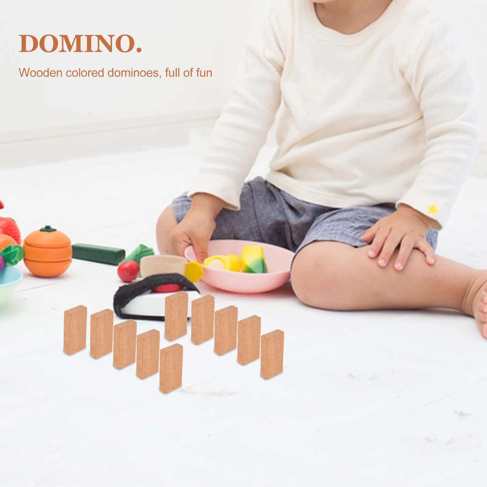 Domino in legno da 50 pezzi, riunioni di famiglia naturali, giochi di società, mini giochi da tavolo da viaggio leggeri