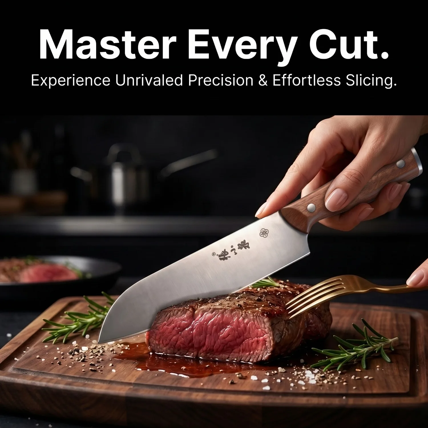 Zhang Xiaoquan High-end 6.89 inch Sharp Chef's Knife, Professional Knife, Sushi Kitchen Knife  with Rosewood Handle for Slicing