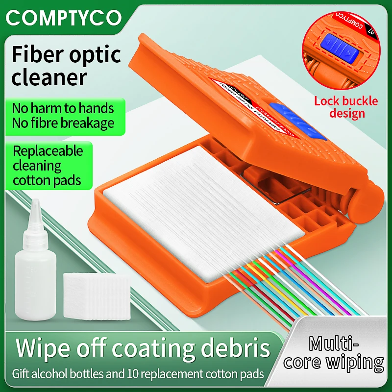 COMPTYCO A-07 Fiber Cleaner Wipes Fiber Optic Cleaning and Wiping Paper Fiber Optic Cleaning and Wiping Device