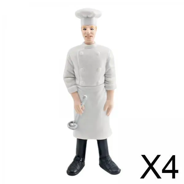 Estatueta de resina modelo de pessoas minúsculas, acessórios em miniatura de pvc, figuras artx para decoração de mesa de areia