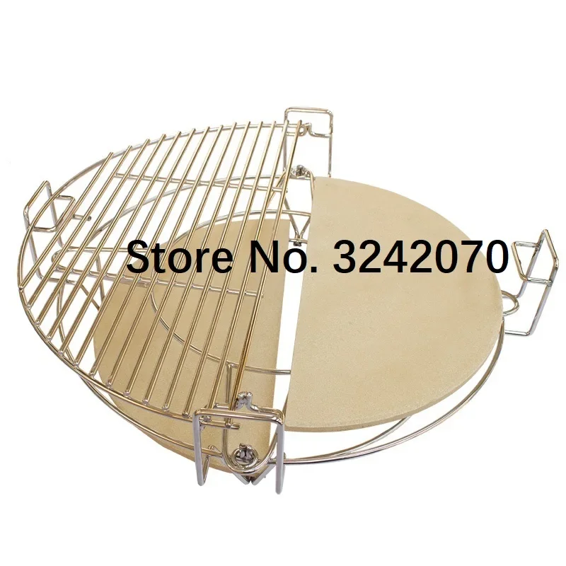 Divide And Conquer Cooking System For 16 Inch High Quality Round Kamado BBQ Grill Accessories