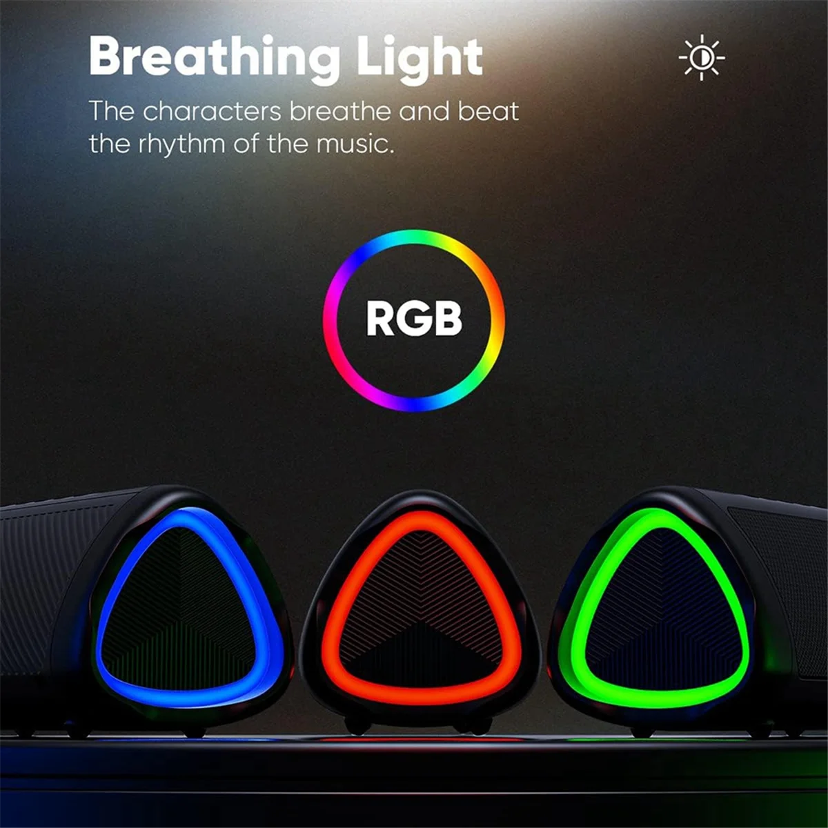 مكبر صوت بلوتوث 5.3 فعال TWS IPX5 مقاوم للماء RGB مكبر صوت لاسلكي